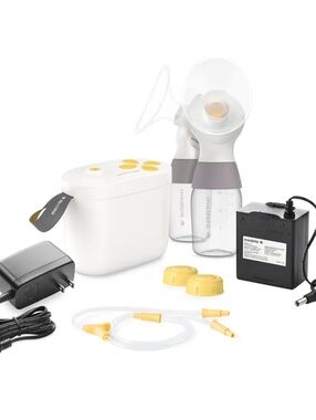 Medela Breast Pump Kit in White, Yellow & Gray